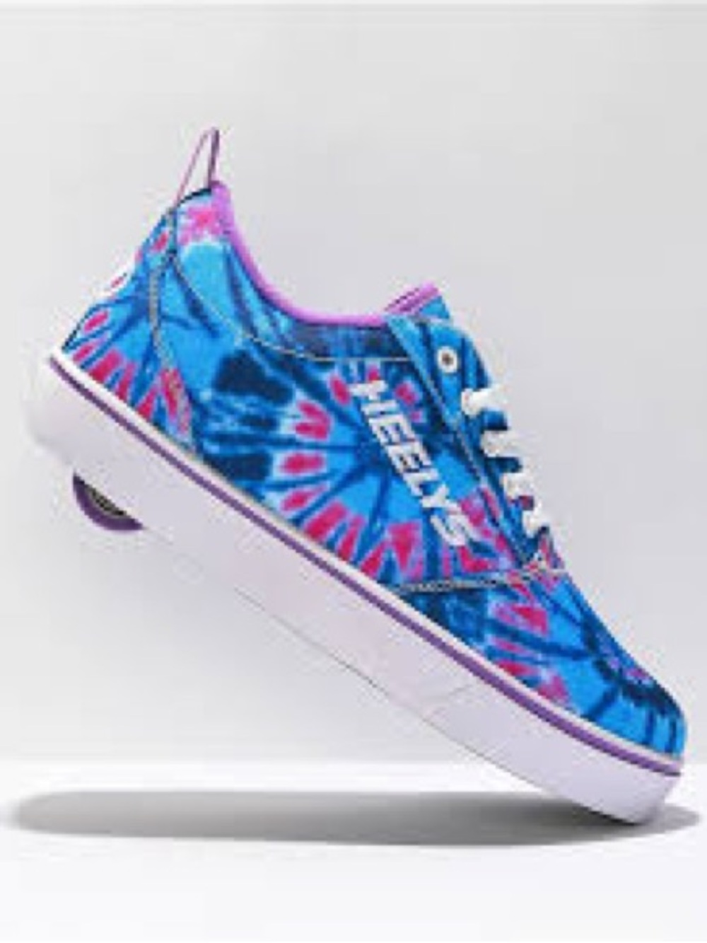 NEW Heelys Pro 20 Blue & Purple Tie Dye Shoes size 1 girls - Picture 2 of 6